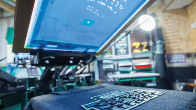 3d screen printing on press