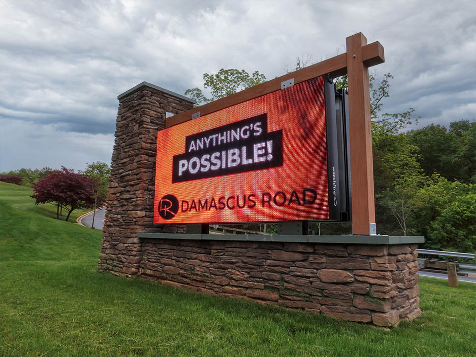 Damascus Road Community Church AA Signs W 10mm 120x240 Mt