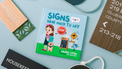Signs Have Much To Say book with signage