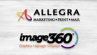 Allegra Marketing Print Mail logo and Image360 Marketing logo