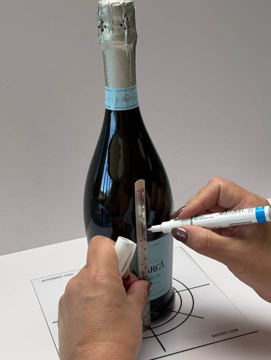 Water based marker for alignment