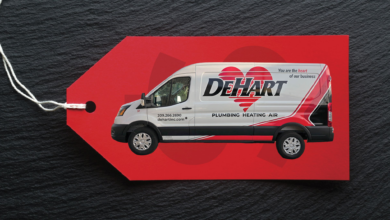 commercial wrapped van on price tag
