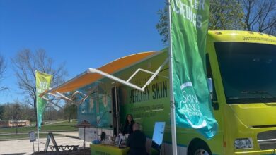 The “Destination Healthy Skin” recreational vehicle travels across the country to provide free skin cancer screenings.