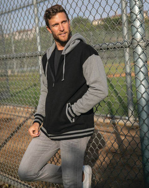 Products Independent IND45UVZ Varsity Full zip Hoodie e1781816864934