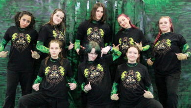 color gaurd team wearing T-shirts