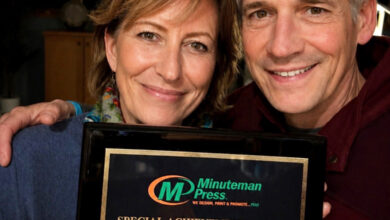 Sandy Forster and Dave Forster (Images courtesy of Minuteman Press)