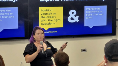 Brittany Long of Win With Systems at previous Shirt Lab event.