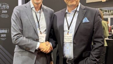 Left: Michiel Borst, CEO of MPS Printing B.V.; Right: Christoph Gamper, CEO and co-owner of Durst Group. (Image courtesy of Durst Group)