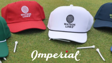 watson links branded imperial headwear hats