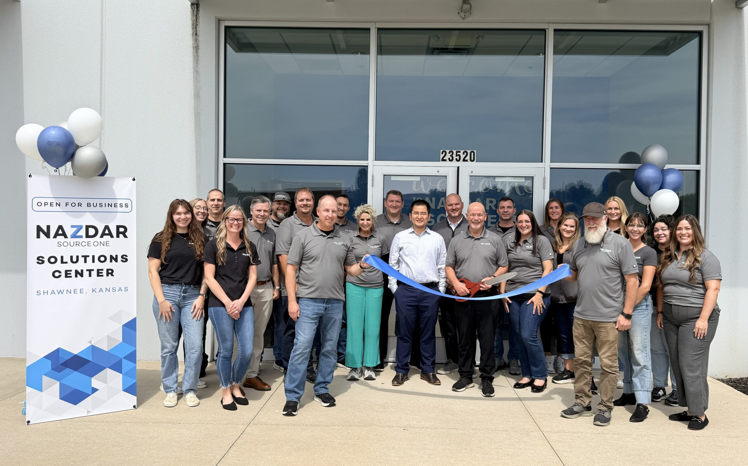 Nazdar's ribbon-cutting ceremony at the Shawnee, Kansas, facility.