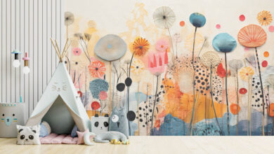 wide-format roll-to-roll printed wall wrap