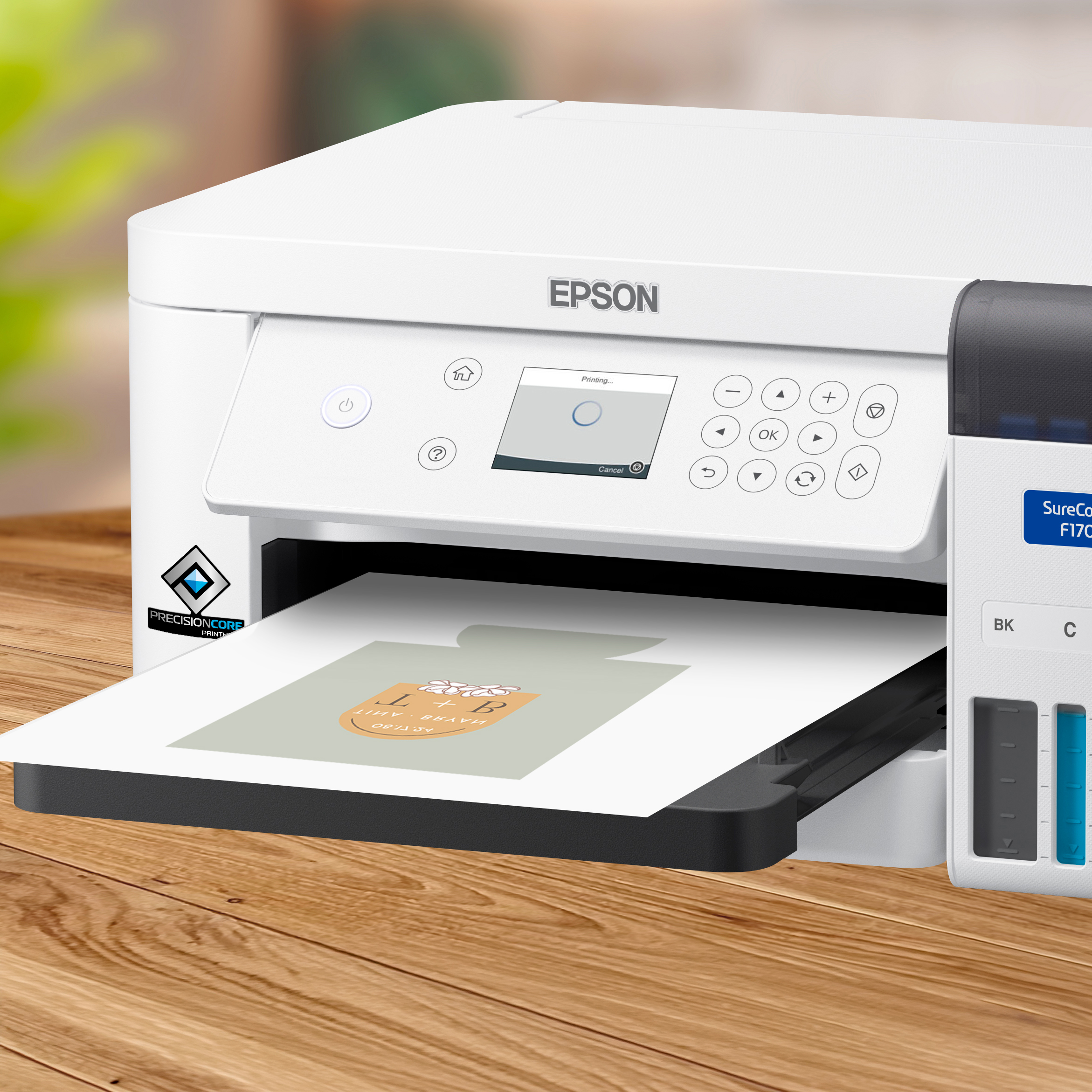 02 Printing SCF170 Epson SureColor F170 Left Angle with Print Lifestyle