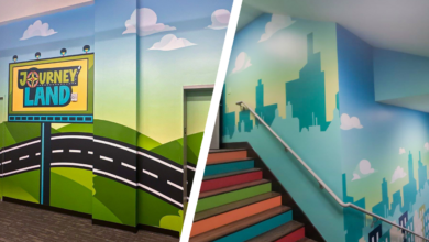 wall wraps and wayfinding signage for Journey Community Church
