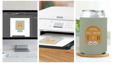 sublimation process: design, print, final