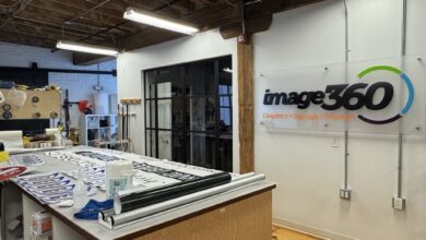 inside the Image360 Baltimore East shop