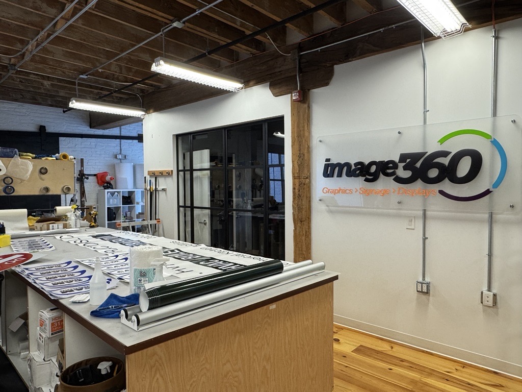 inside the Image360 Baltimore East shop