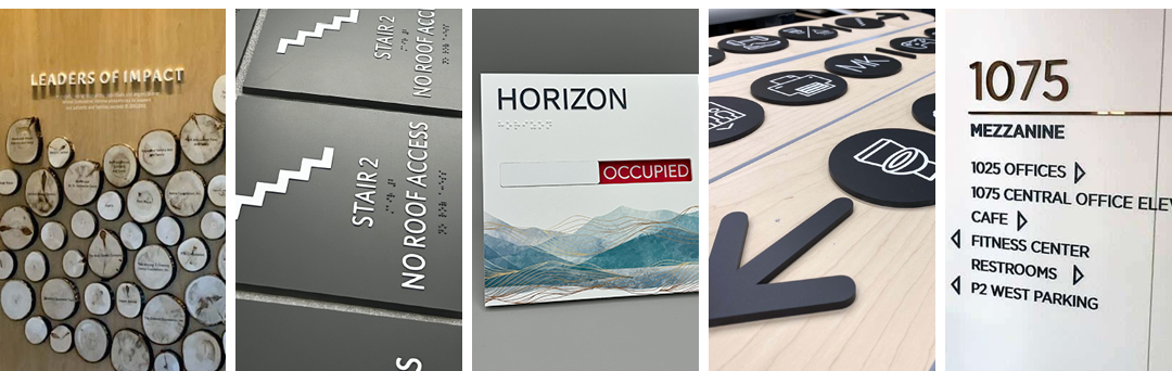 Custom signage from Cadwell Design + Sign; Image courtesy of Kirkwood